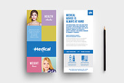 Modern Medical DL Rack Card Template