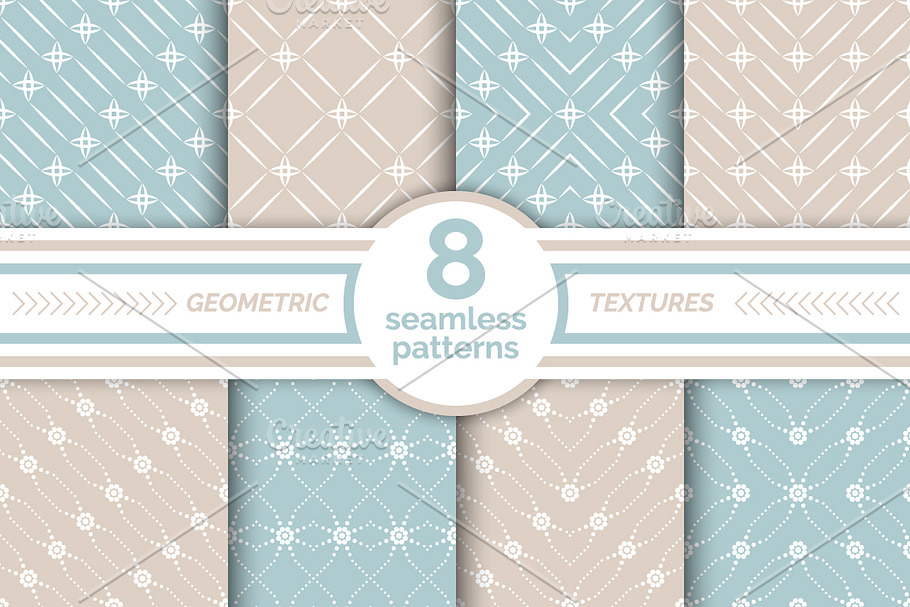 Set of seamless backgrounds in Patterns - product preview 8