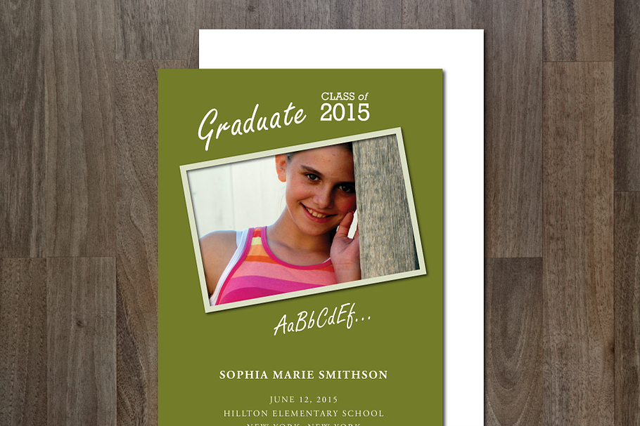 Graduation Announcement in Card Templates - product preview 8