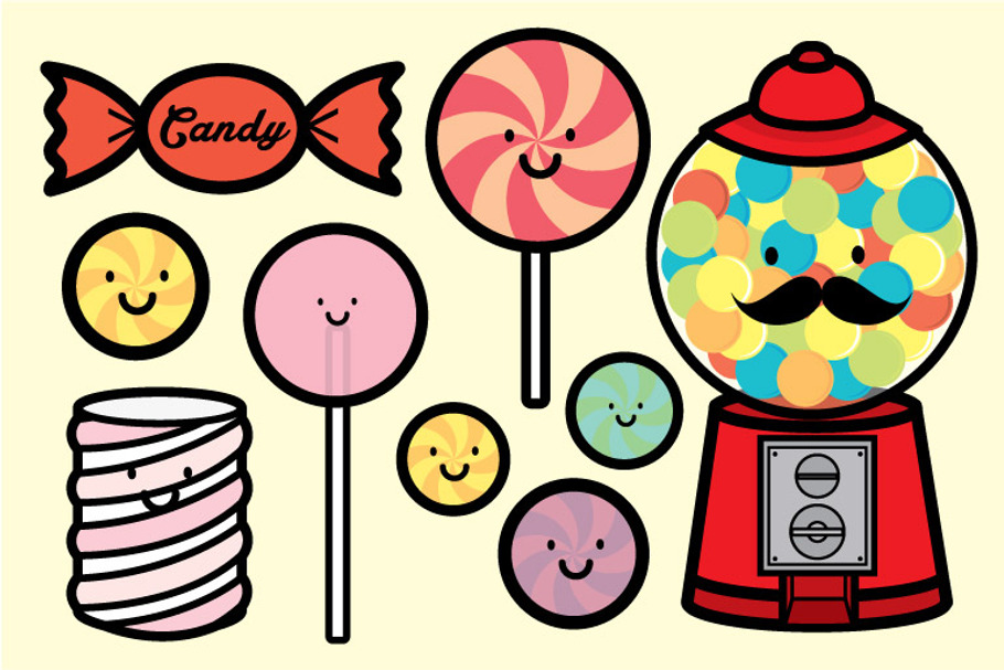 candy people vector in Illustrations - product preview 8