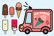ice cream people vector