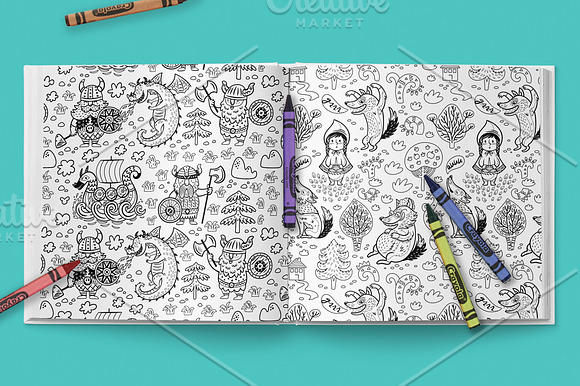 Creative Coloring Pages in Patterns - product preview 6