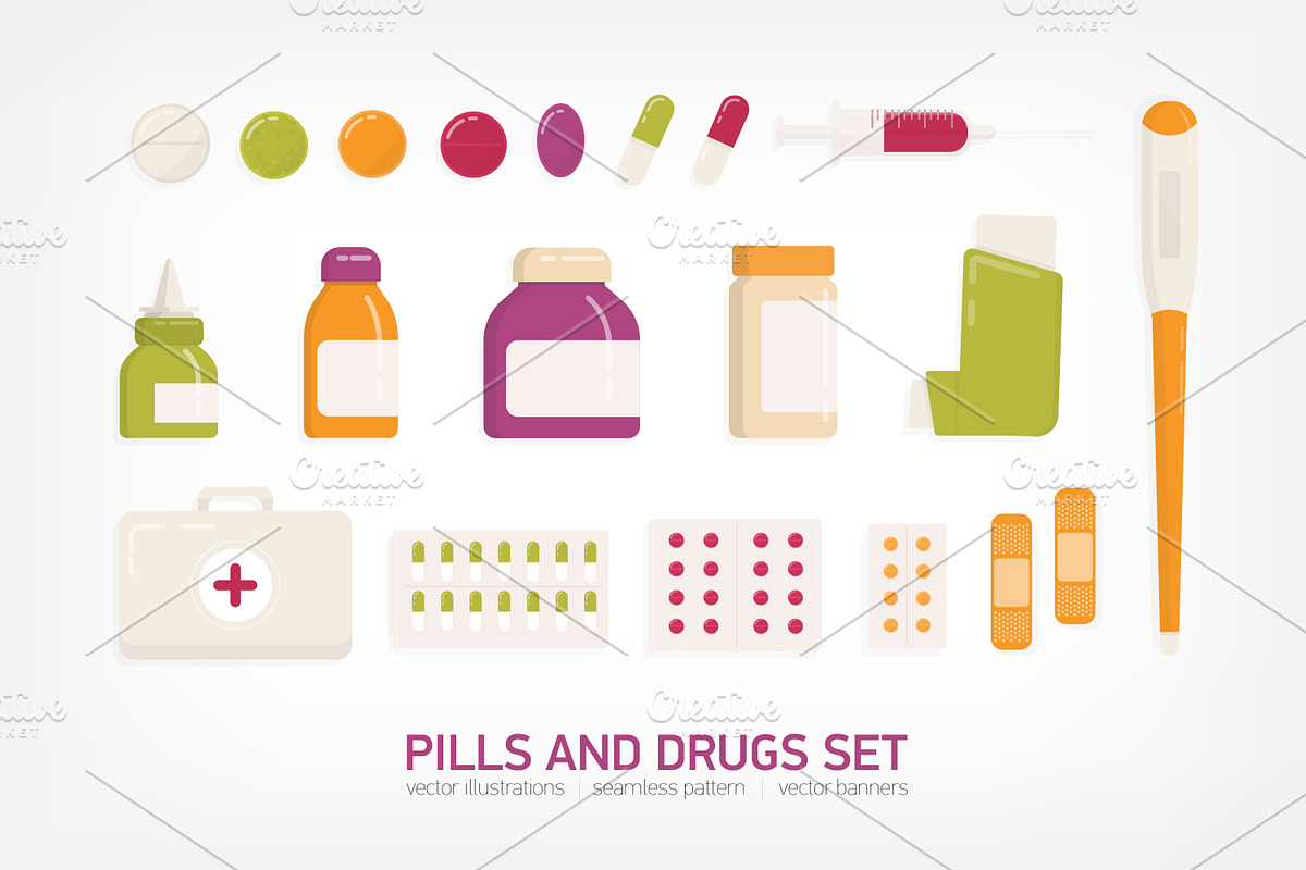 Pills and drugs in Illustrations - product preview 8