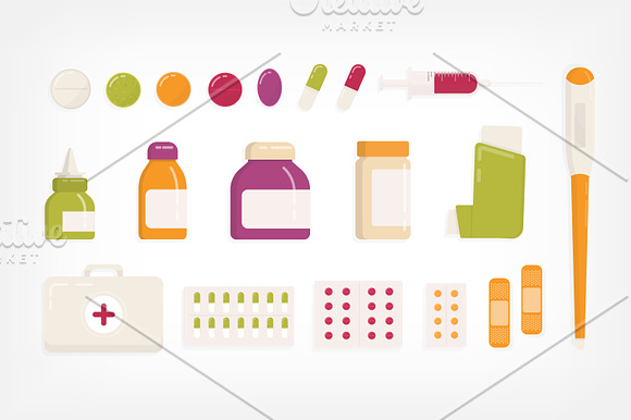 Pills and drugs in Illustrations - product preview 1
