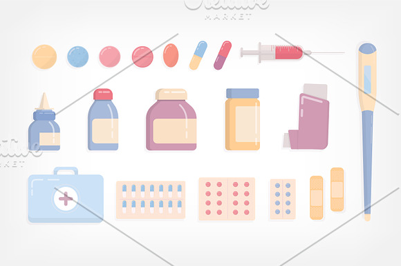 Pills and drugs in Illustrations - product preview 2