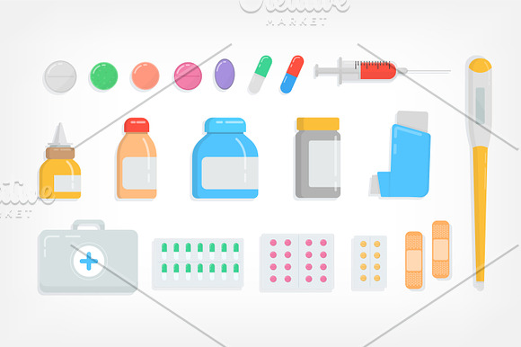 Pills and drugs in Illustrations - product preview 3