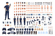 Policeman creation set or DIY kit