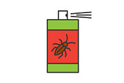Roaches bait color icon