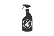 Insects repellent glyph icon