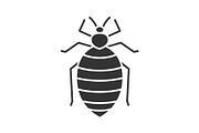 Bed bug glyph icon