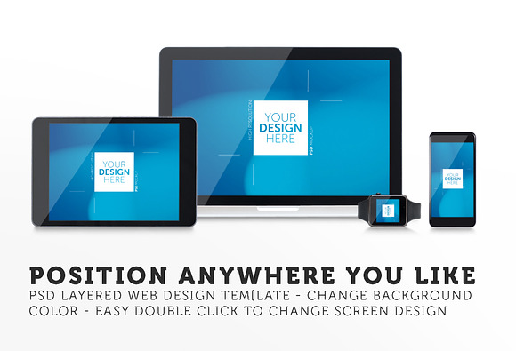 Responsive web design template in App Templates - product preview 1