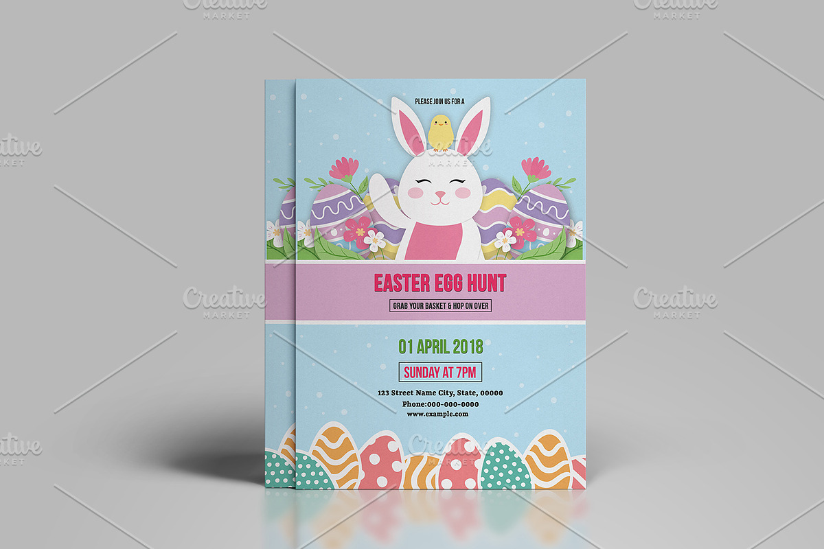 Easter Party Flyer-V776 in Flyer Templates - product preview 8