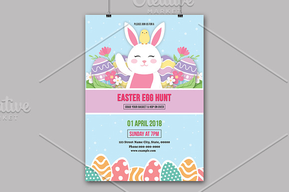 Easter Party Flyer-V776 in Flyer Templates - product preview 2