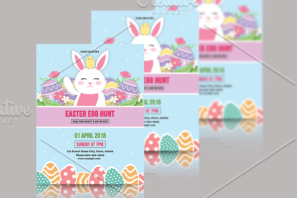 Easter Party Flyer-V776 in Flyer Templates - product preview 3