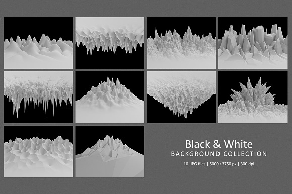 Black & White Background Collection in Graphics - product preview 1