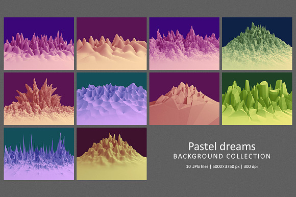 Pastel Dreams Background Collection in Graphics - product preview 1