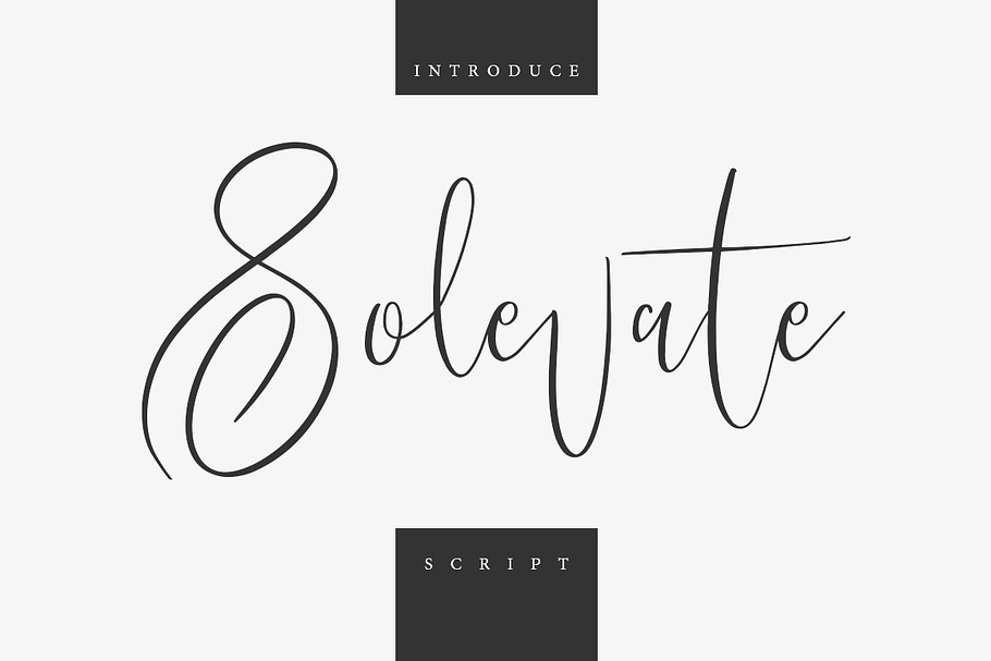 Solevate Typeface in Script Fonts - product preview 8