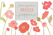 Poppies- Flower Clip Art & Vector