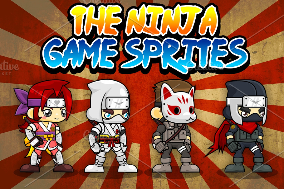 The Ninja - Game Sprites in Illustrations - product preview 8
