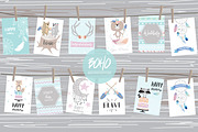 12 cute lovely design boho cards6#