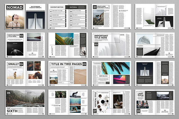 InDesign Templates Bundle 14 in Magazine Templates - product preview 6