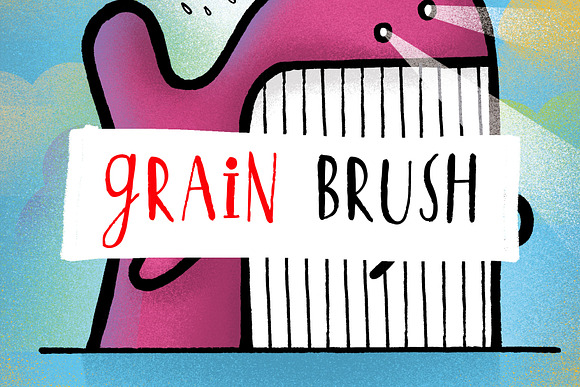 Grain Brush - Vintage Texture - Ink in Photoshop Brushes - product preview 3