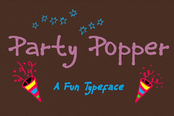 Party Popper - A Fun Typeface in Script Fonts - product preview 4