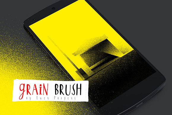 Grain Brush - Vintage Texture - Ink in Photoshop Brushes - product preview 5