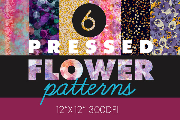 6 Pressed Flower Patterns