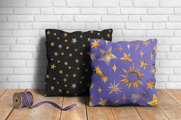 Watercolor Stars & Celestial Bodies in Illustrations - product preview 6