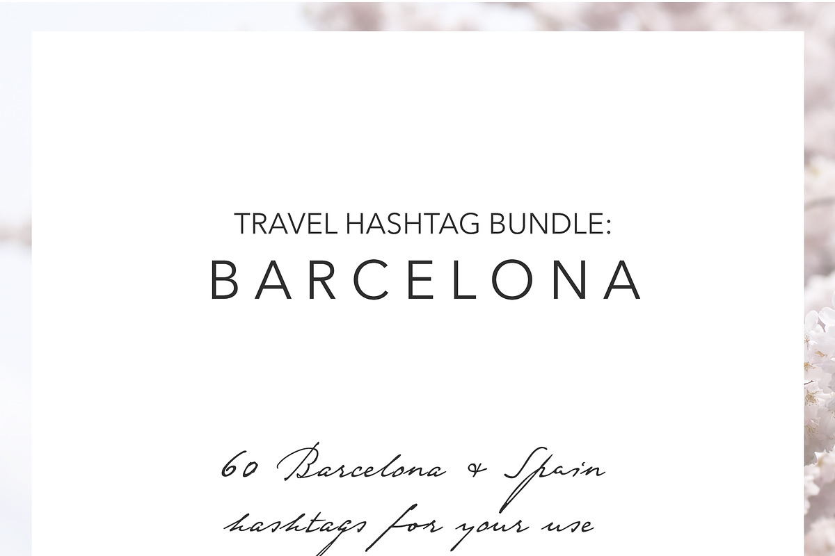 Barcelona Spain Instagram Hashtags in Instagram Templates - product preview 8
