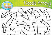 Doodle Arrows Clipart Set 1