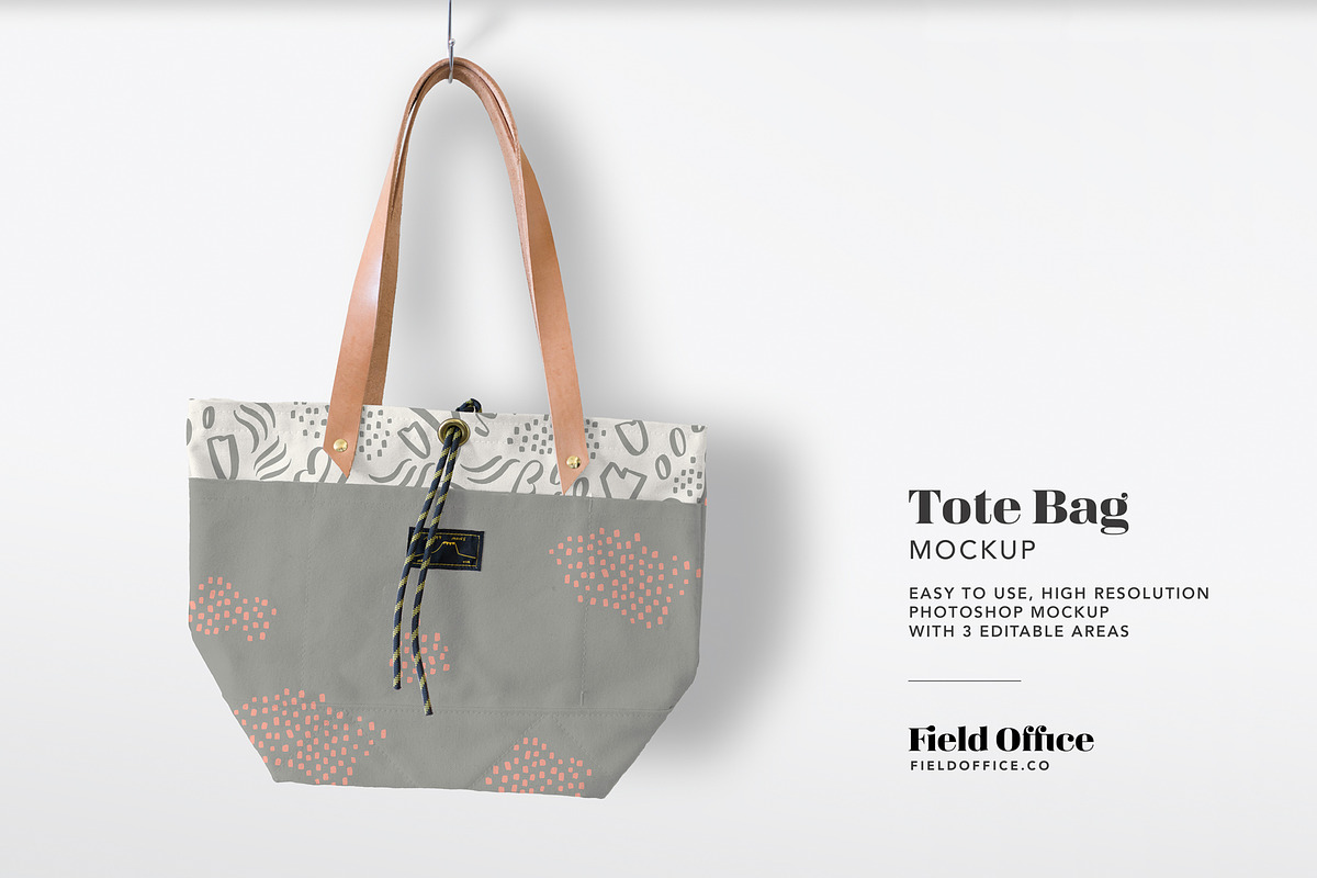 Canvas Tote Bag Mockup in Product Mockups - product preview 8