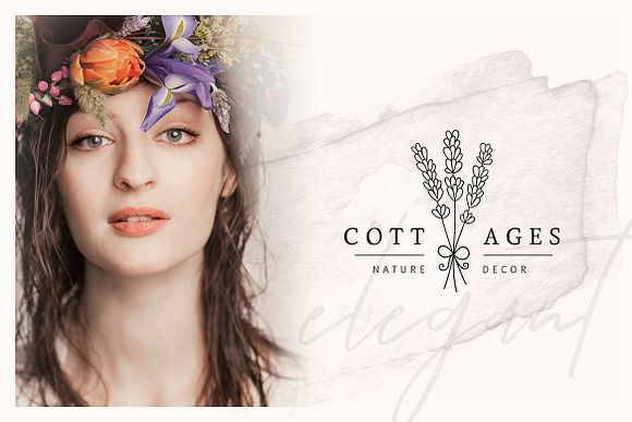 So Flowery Branding Kit+Watercolours in Logo Templates - product preview 3