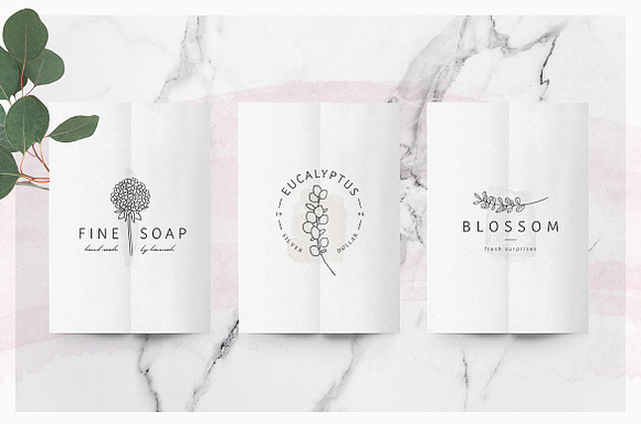 So Flowery Branding Kit+Watercolours in Logo Templates - product preview 5