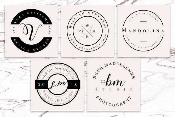 PREMIUM 120 Stamp Logo Bundle in Logo Templates - product preview 19