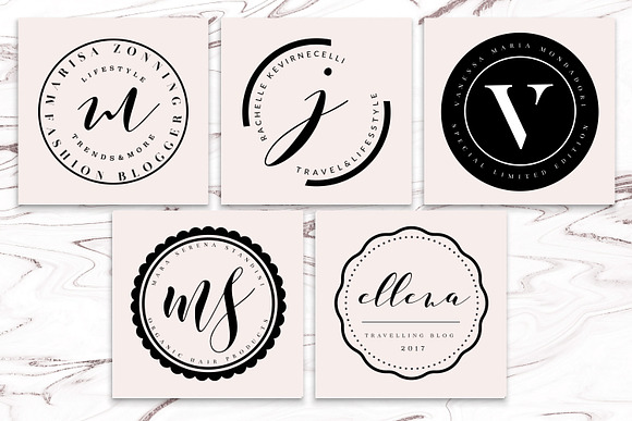 PREMIUM 120 Stamp Logo Bundle in Logo Templates - product preview 21