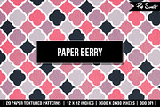 Paper Berry 20 Textured Pattern Set