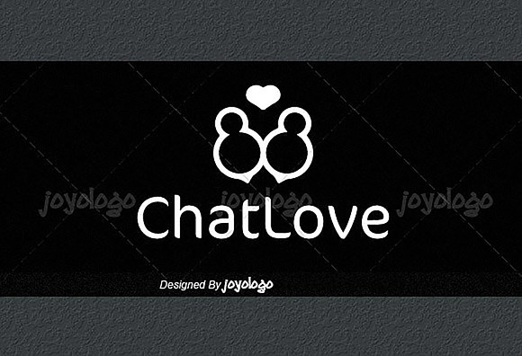 Love People Chat Logo Template in Logo Templates - product preview 2
