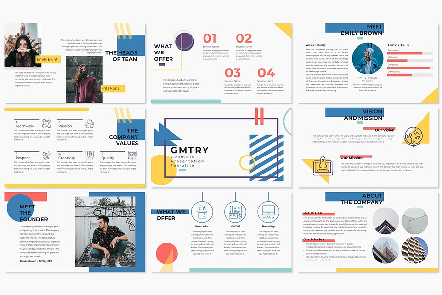 GMTRY - Powerpoint Template in PowerPoint Templates - product preview 8
