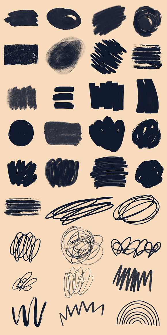 Vol 1 Brush Stamps for Procreate in Photoshop Brushes - product preview 6