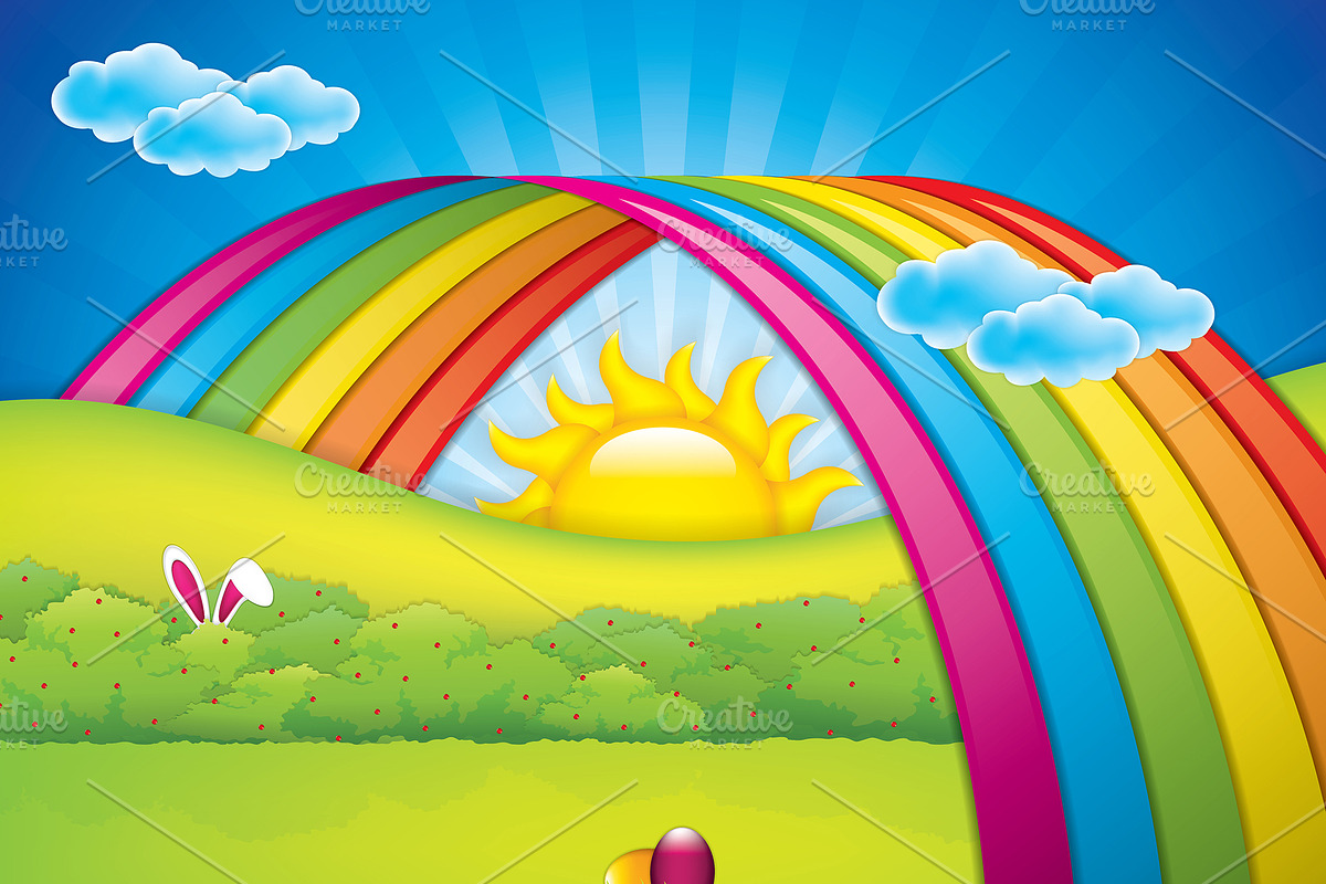 Easter background in Illustrations - product preview 8