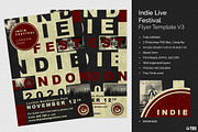 Indie Live Festival Flyer V3