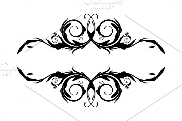 Set of dividers and flourishes in Objects - product preview 1