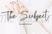 The Subject Font Duo + 8 Qoutes