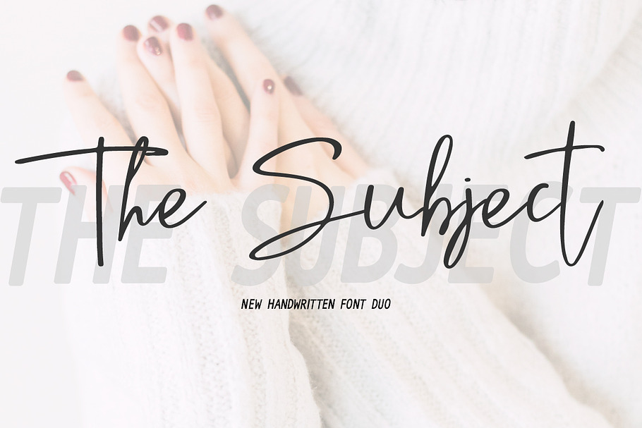 The Subject Font Duo + 8 Qoutes in Script Fonts - product preview 8