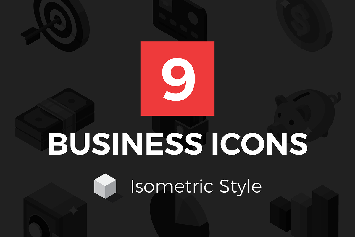 Isometric Icons - Business And Money in Graphics - product preview 8