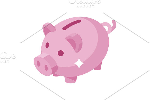 Isometric Icons - Business And Money in Graphics - product preview 4