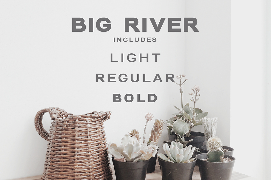 Big River sans and script font duo in Scrapbooking Fonts - product preview 8
