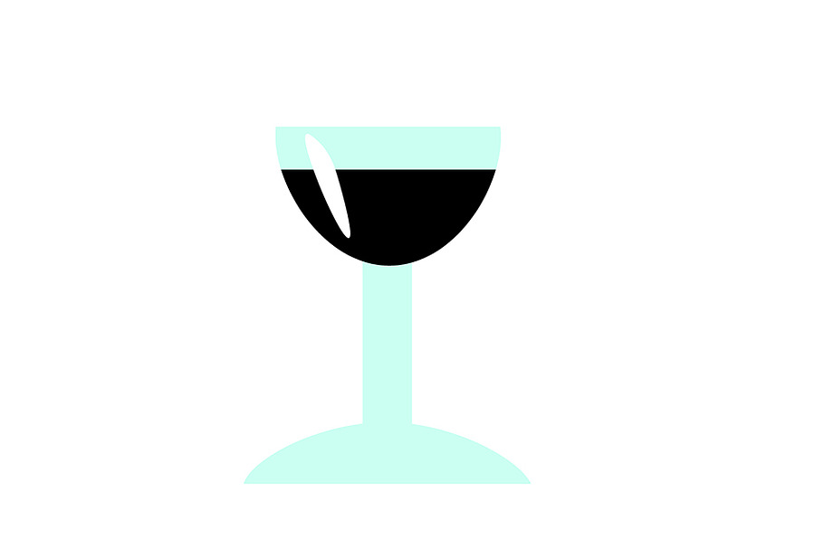 Illustration of a red wine glass in Illustrations - product preview 8
